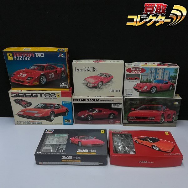 mT137c [未組立] 1/24 フェラーリ まとめ レベル タカラ 365GT BB フジミ F355スパイダー ロッソ 512TR 他 | プラモデル F_画像1