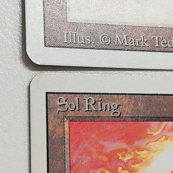 sA257o [人気] MTG 太陽の指輪 Sol Ring リバイズド 3ED 英語版 計4枚_画像9