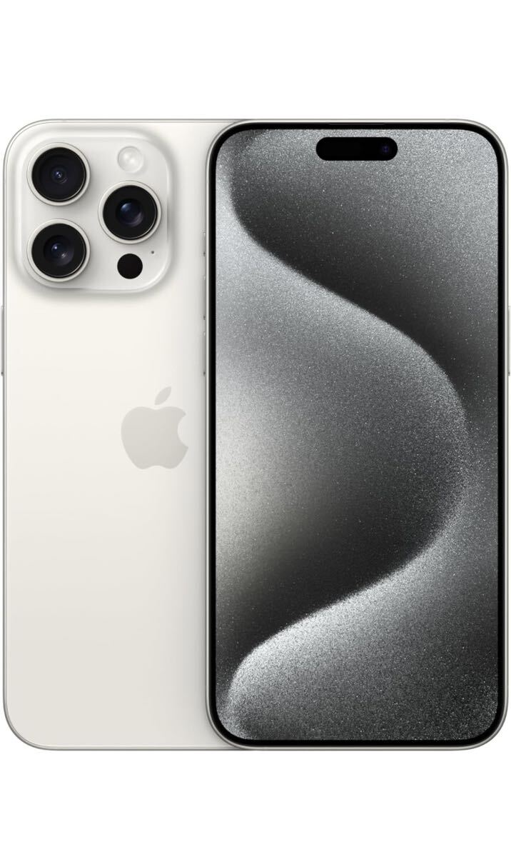  Apple iPhone 15 Pro 128GB ホワイトチタニウム SIMフリー White Titanium /SIM Free の画像2