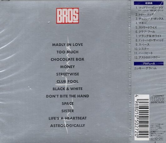 ■ BROS ( ブロス ) イギリスの双子男性アイドルデュオ。プロデュース：ニッキーグラハム [ ザ・タイム ] 新品 CD 即決 送料サービス ♪_画像2