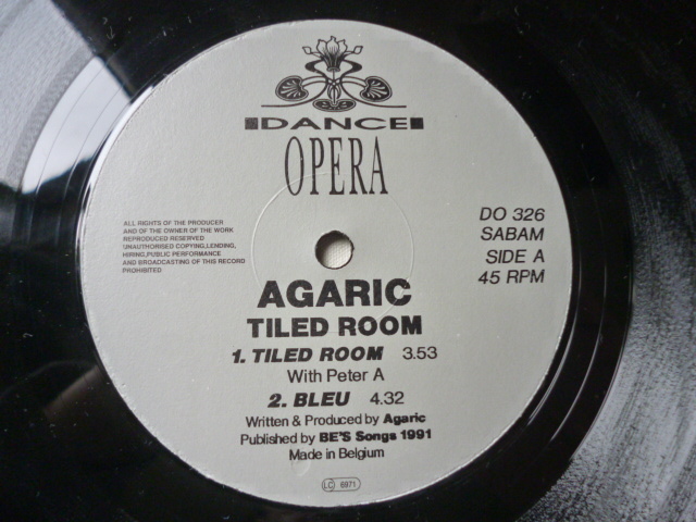 Agaric / Tiled Room アグレッシブ・ハードコア TECHNO 12 収録　試聴_画像2