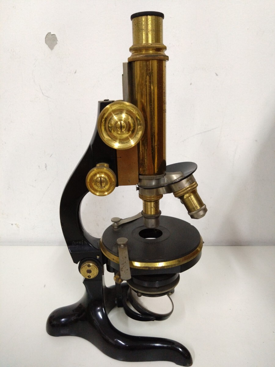  microscope E.Leitz Wetzlar L ns Try tsu company Mikroskop Nr. micro scope brass made antique retro junk (P4)