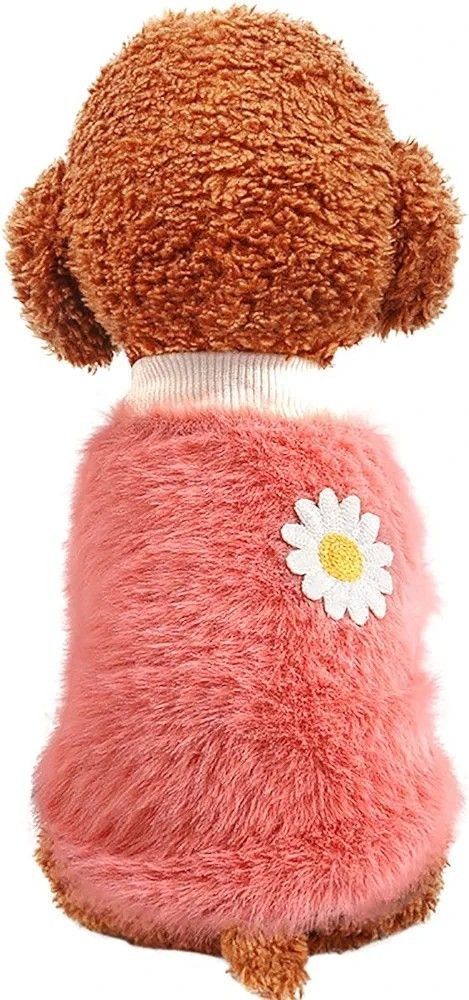 ペット服 冬 犬服 春 秋 冬 パーカー ペット小中型犬猫用 ベスト 可愛い セーター ドッグウェア ペットウェア ピンク M