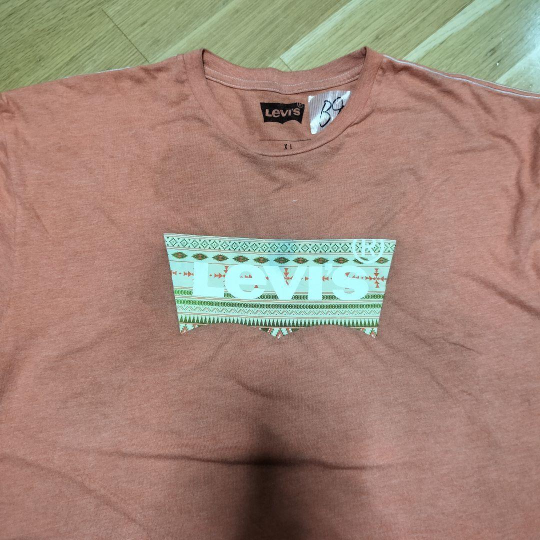 B901【Levi's】半袖Tシャツ【メンズXL】オレンジ系