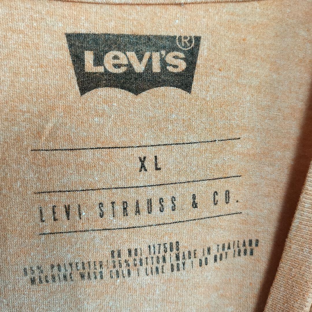 B901【Levi's】半袖Tシャツ【メンズXL】オレンジ系