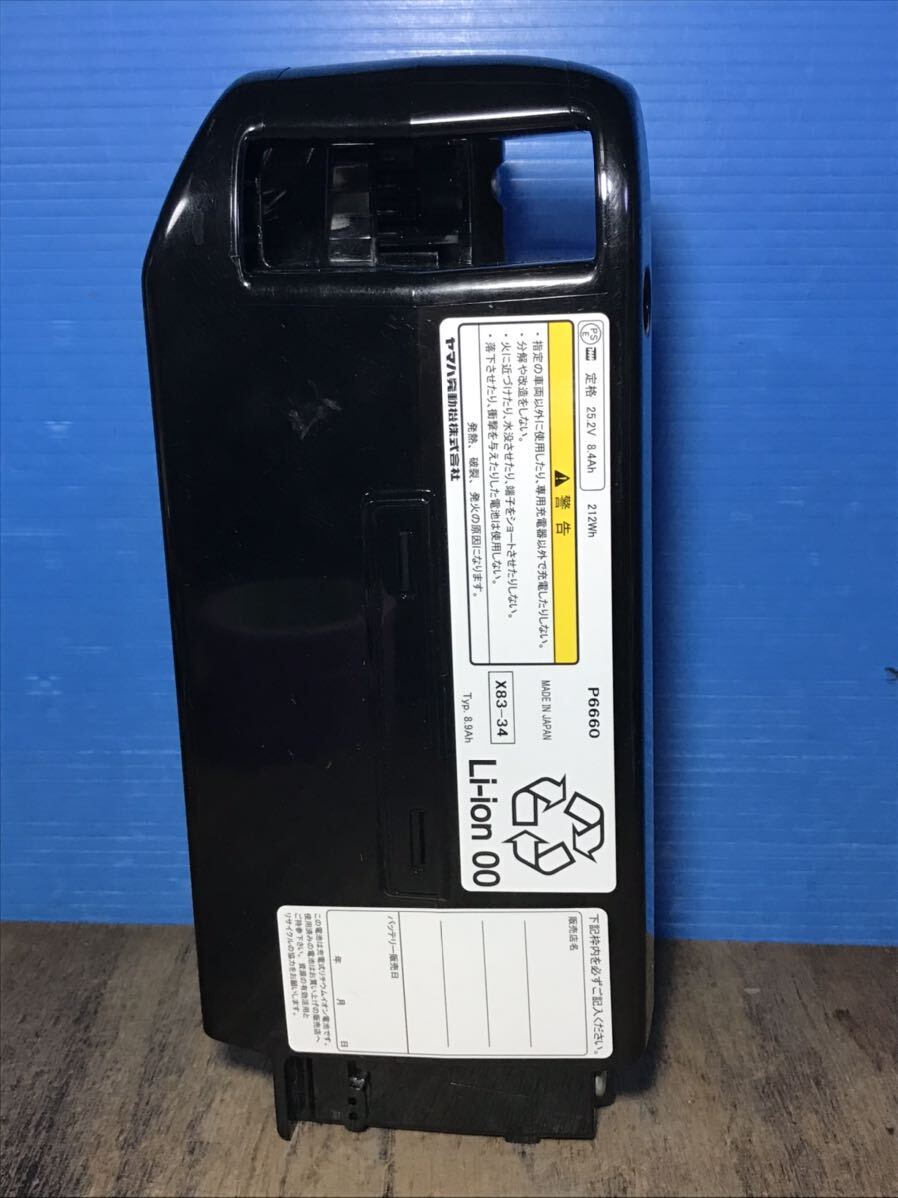 772 X83-34 長押し20秒1点滅30秒4点灯 8.9ah P6660 ブリヂストン 電動自転車バッテリー 中古