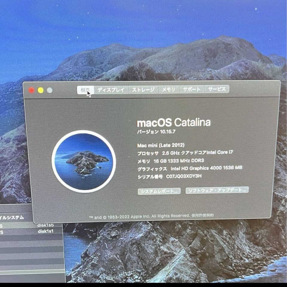 【中古】Mac Mini 2012 i7 メモリ16GB SSD128GB _画像5