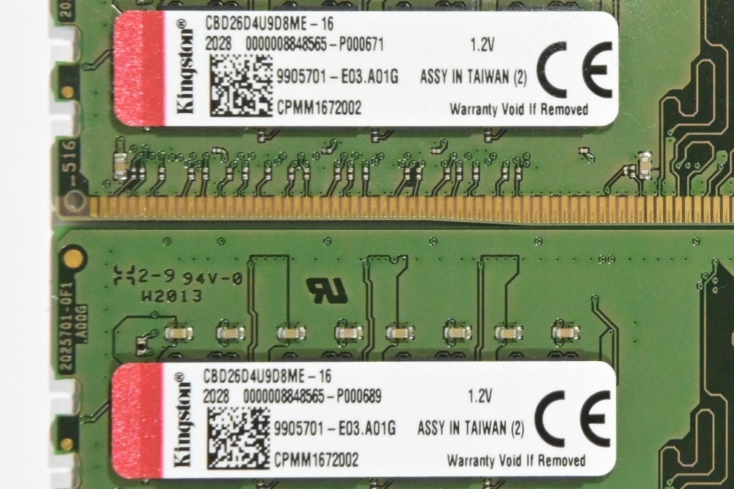  operation guarantee * memory PC4-21300 DDR4-2666 32GB(16GBx2)Kingston error less *034