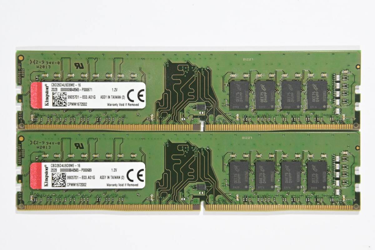  operation guarantee * memory PC4-21300 DDR4-2666 32GB(16GBx2)Kingston error less *034