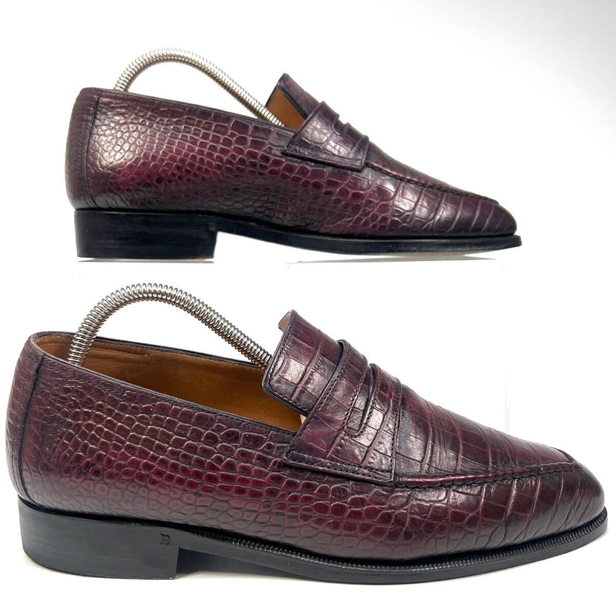 Berluti ベルルッティ クロコ型押し ローファー 革靴 レザー 4 Berluti ベルルッティ クロコ型押し ローファー 革靴 レザー 4