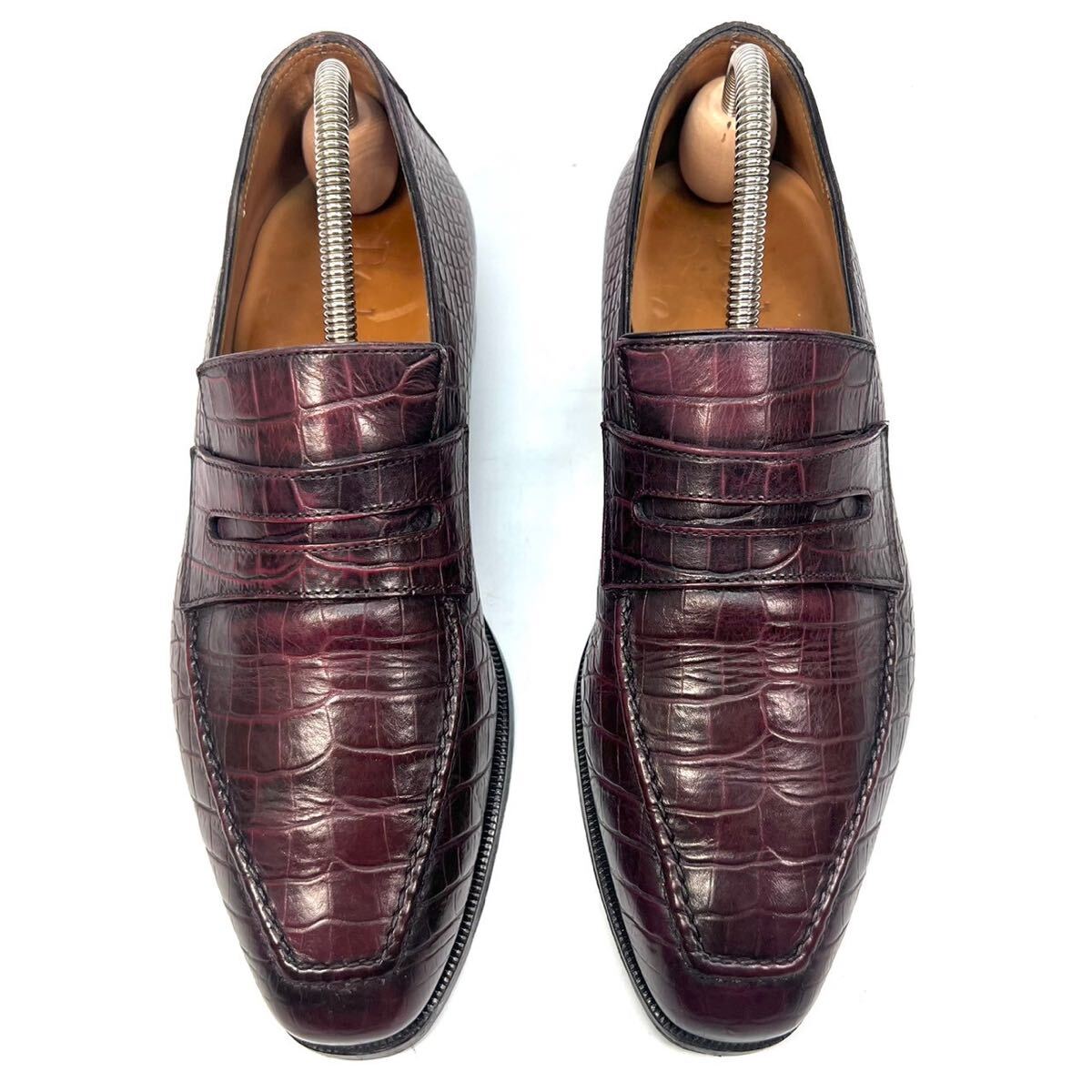 Berluti ベルルッティ クロコ型押し ローファー 革靴 レザー 4 Berluti ベルルッティ クロコ型押し ローファー 革靴 レザー 4