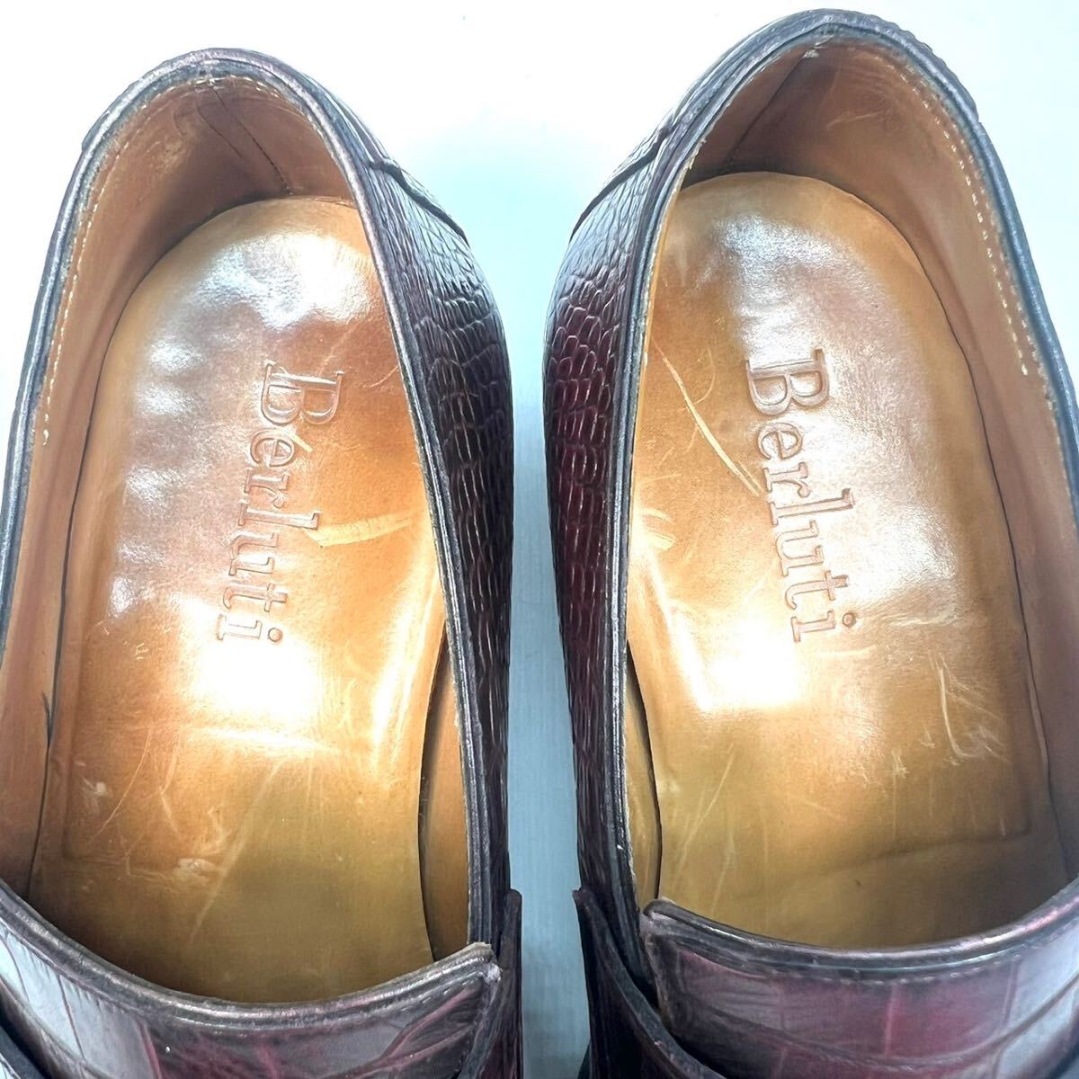 Berluti ベルルッティ クロコ型押し ローファー 革靴 レザー 4 Berluti ベルルッティ クロコ型押し ローファー 革靴 レザー 4