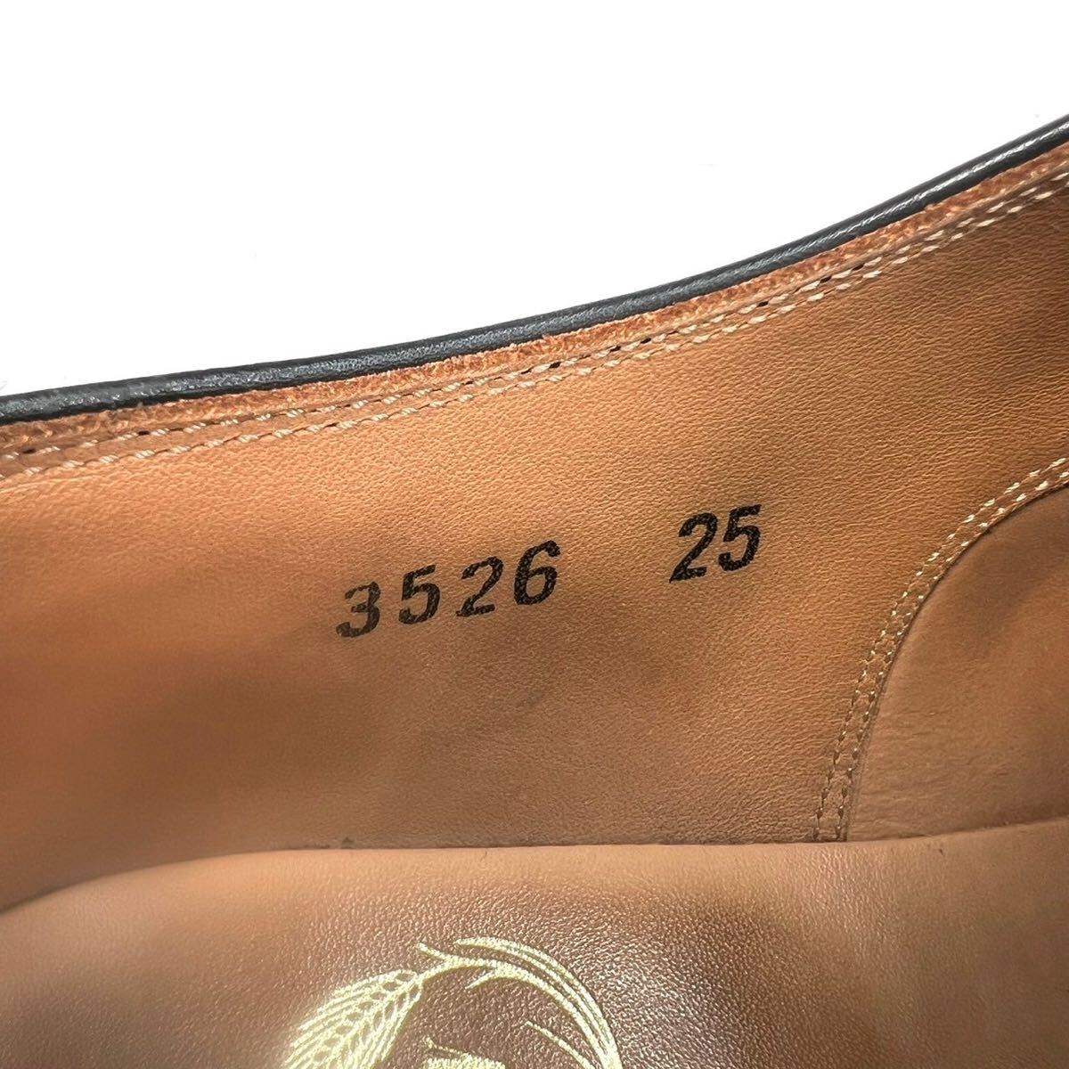 SCOCH GRAIN スコッチグレイン　革靴　ストレートチップ　3526 黒　ブラック　メンズ　靴　ビジネスシューズ　25cm_画像7
