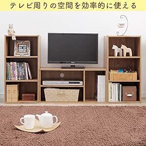 【26-32型推奨】 アイリスオーヤマ テレビ台 テレビボード ローボード 幅73.2cm 奥行29cm 高さ36.6cm 24型_画像4