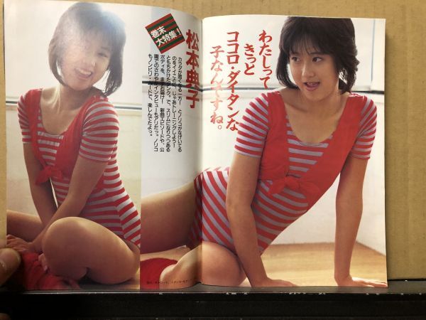 ＤＵＮＫ/ダンク 85年11月号 本田美奈子・岡田有希子・中森明菜（ピンナップ付）・斉藤由貴・中山美穂・松本典子・南野陽子・堀ちえみ・の画像10