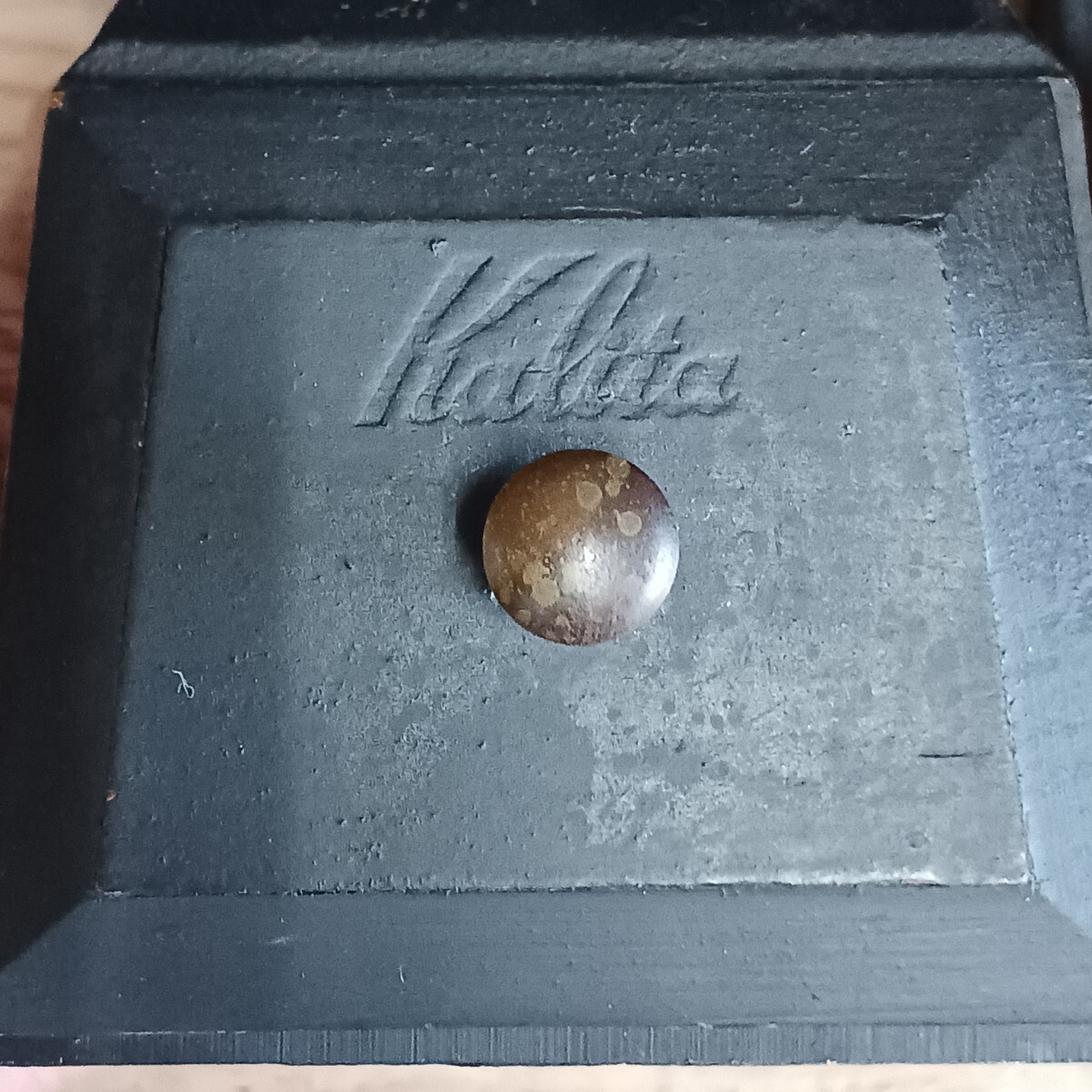 Kalita カリタ 手動式コーヒーミル 高さ 約25cm アンティーク レトロ インテリア 現状品_画像10
