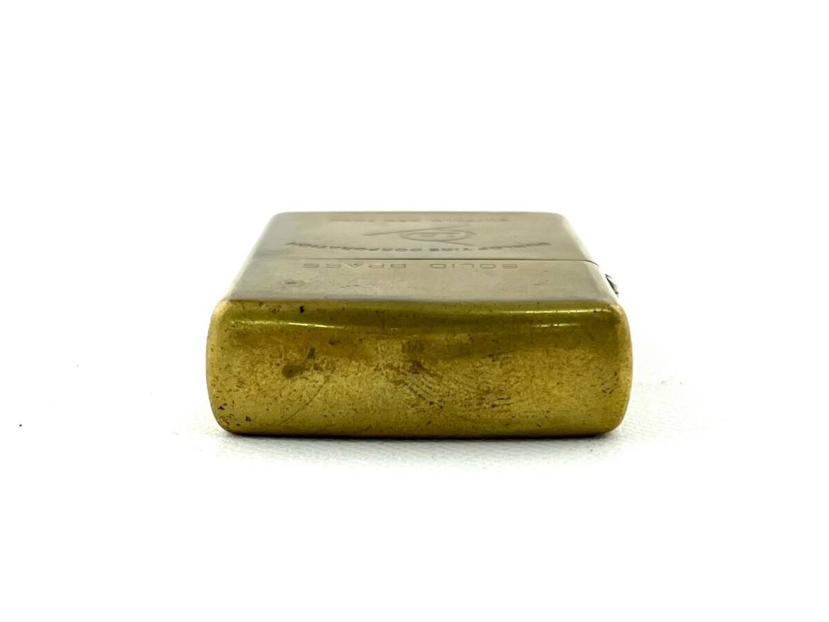 4M4★ZIPPO/ジッポー★ SOLID BRASS ソリッドブラス 1932-1992 オイルライターの画像6