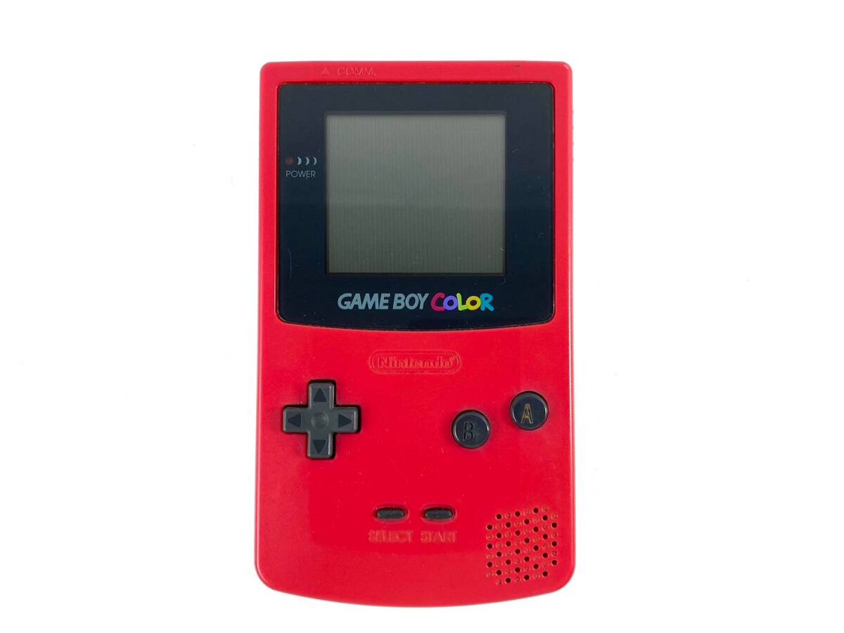 5T2★通電OK★ Nintendo 任天堂 GAME BOY COLOR ゲームボーイ カラー レッド (CGB-001) ゲーム機_画像2