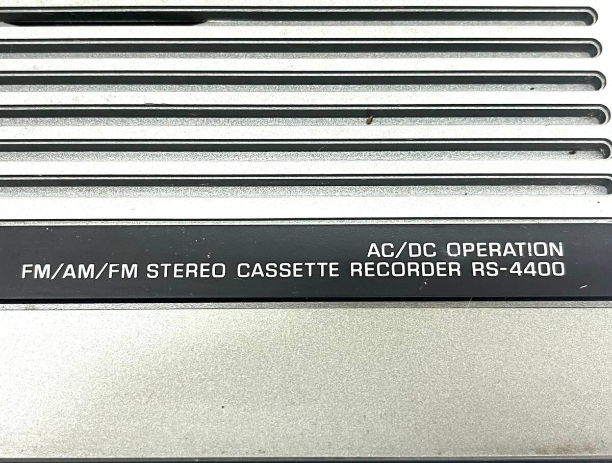 4M3★通電OK★ National ナショナル FM/AM ステレオカセットレコーダー（RS-4400）オーディオの画像4