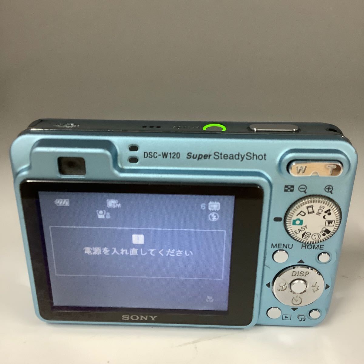 ソニー コンパクト デジタル カメラ DSC-W120 Cyber-Shot 7.2MEGA PIXELS 2.8-5.8/5.35-21.4 通電確認済 部品取り(k8353-N159)_画像7