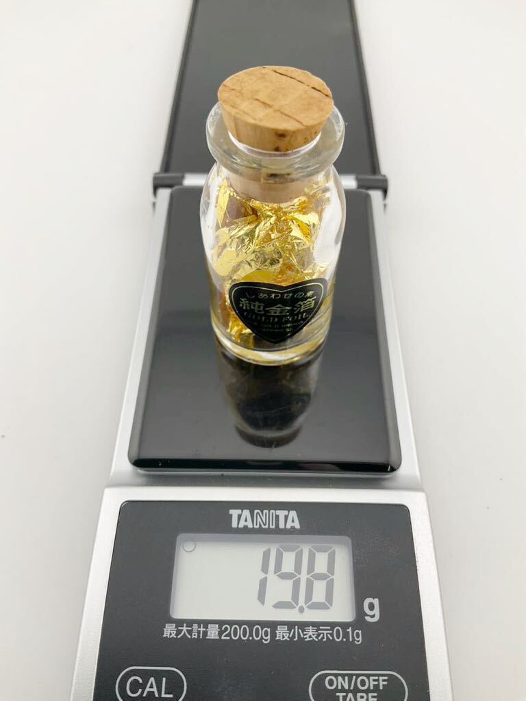 未使用品 純金箔 ナムコ しあわせの素 純度95.79％ 重量約23mg コレクションミニボトル (k5877-n155)_画像6