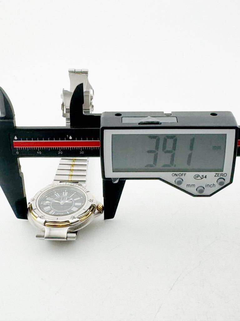 ダンヒル dunhill ミレニアム ダイバー メンズ 腕時計 クオーツ ブラック文字盤【k3434】_画像8