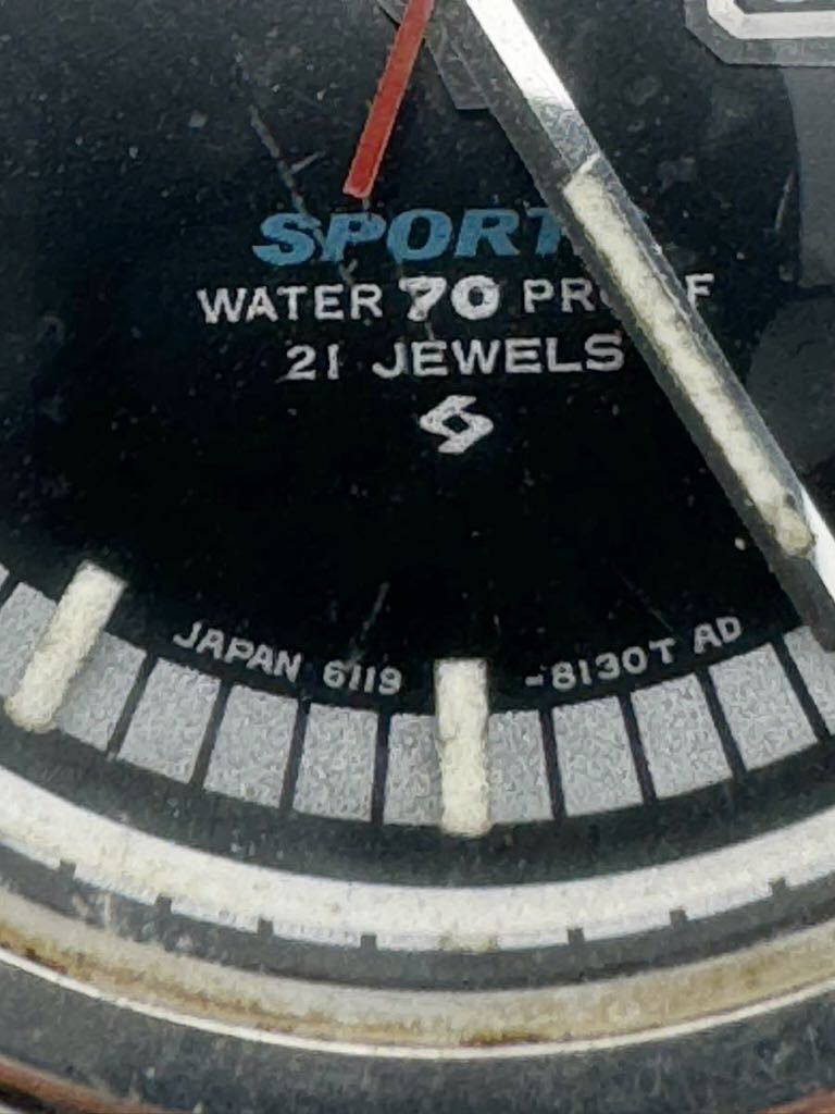 セイコー SEIKO 5 SPORT メンズ 自動巻 防水 21石 アナログ 6119-8130 メンズ 腕時計【k3443】_画像2