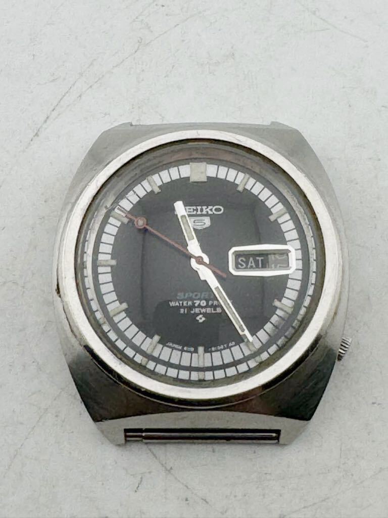 セイコー SEIKO 5 SPORT メンズ 自動巻 防水 21石 アナログ 6119-8130 メンズ 腕時計【k3443】_画像1