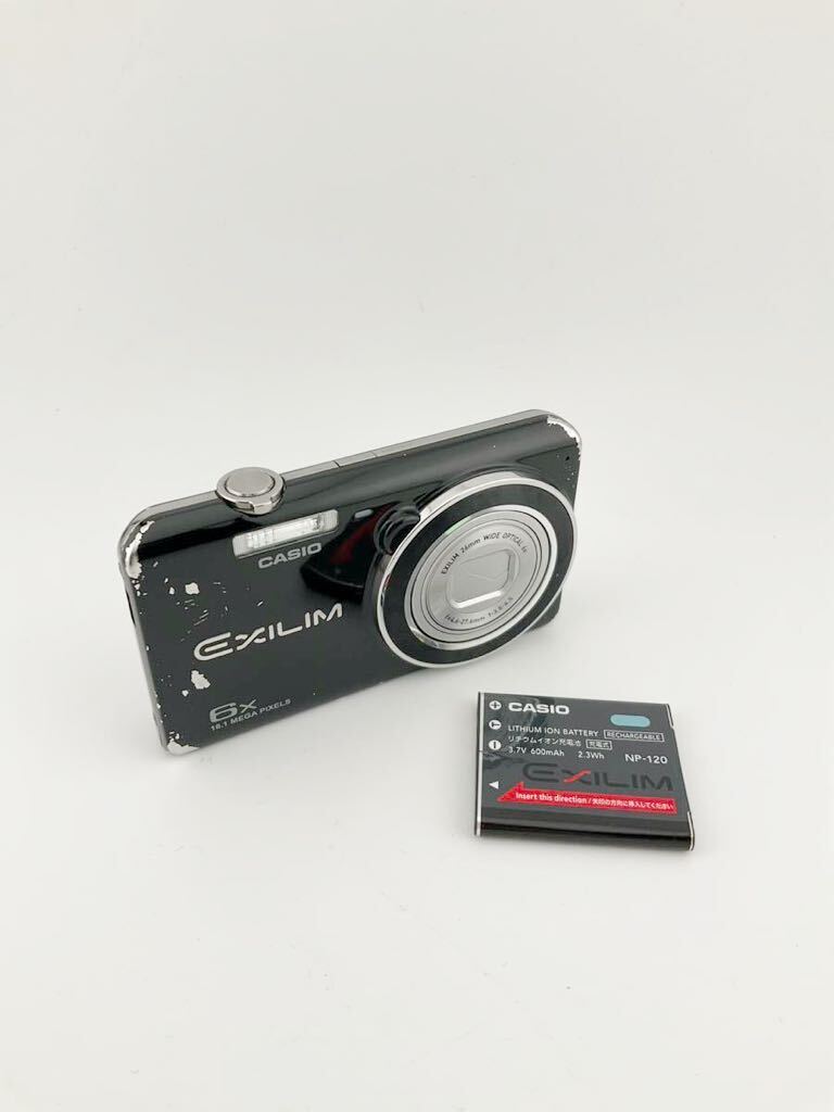 CASIO カシオ EXILIM 6× 16.1 MEGA PIXELS コンパクトデジタルカメラ EXILIM 26mm WIDE OPTICAL 6× f=4.6-27.6mm 1:3.5-6.5 (k5900-n157)_画像1