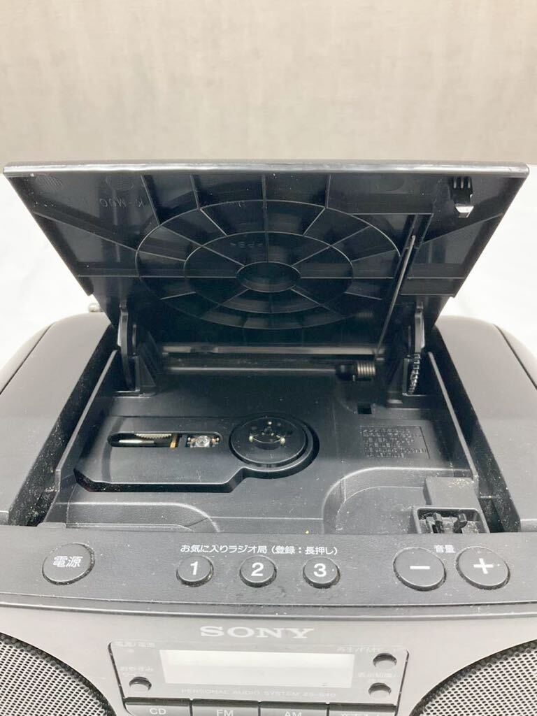 SONY ソニー CDラジオ ブラック ZS-S40 パーソナルオーディオシステム ブラック CDラジオ 通電確認済み (k5903-n161)_画像7