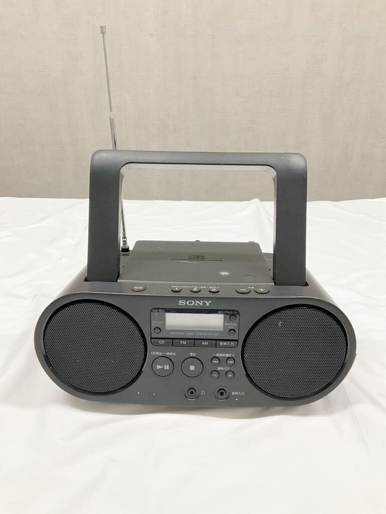 SONY ソニー CDラジオ ブラック ZS-S40 パーソナルオーディオシステム ブラック CDラジオ 通電確認済み (k5903-n161)_画像8