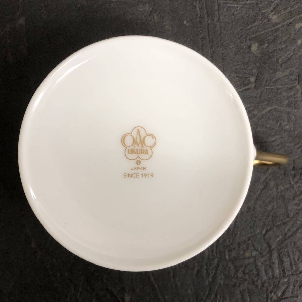 高級 大倉陶園 カップ＆ソーサー OKURA 洋食器 茶器 ティーカップの画像6