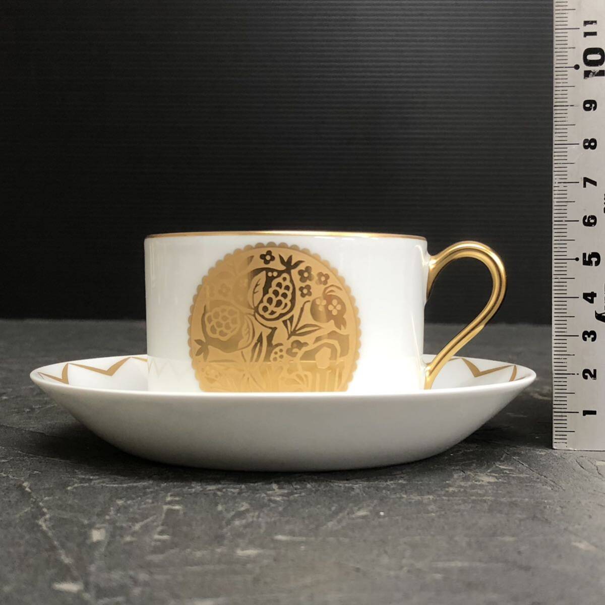 高級 大倉陶園 カップ＆ソーサー OKURA 洋食器 茶器 ティーカップの画像3