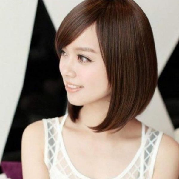 sa... Short Bob wig full wig dark brown with special favor nature medical care for wig soft Short high quality heat-resisting wig
