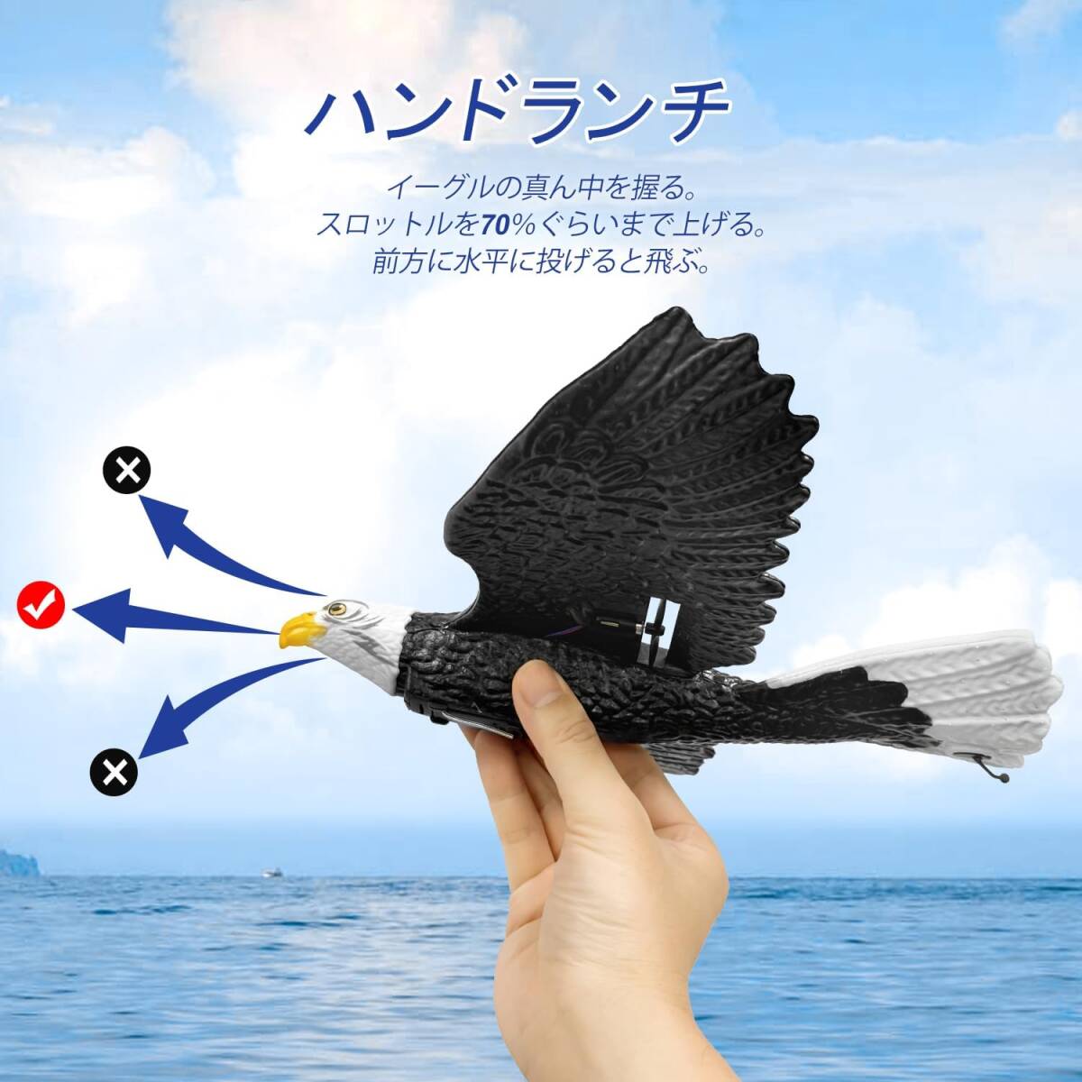  remote control Eagle s control . easy child . beginner therefore. RC glider 2 channel remote control 2.4GHz radio controlled airplane hand throwing . land 