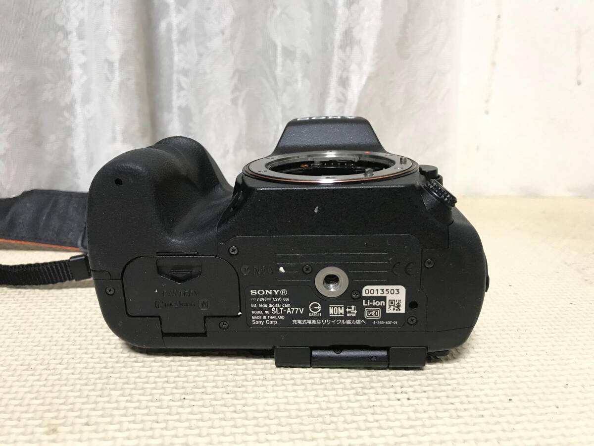 M2574 ソニー SONY デジタル一眼 α77 ボディ SLT-A77V 動作品　全国送料無料_画像6