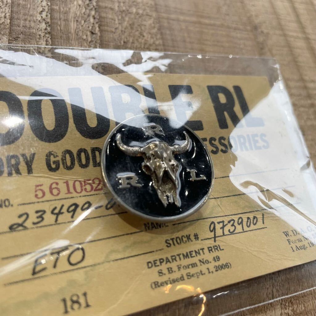 【未使用】RRL “Buffalo Skull Pins” ピン ピンズ バッジ アクセサリー バッファロー ヘッド スカル Ralph Lauren ウエスタン_画像1