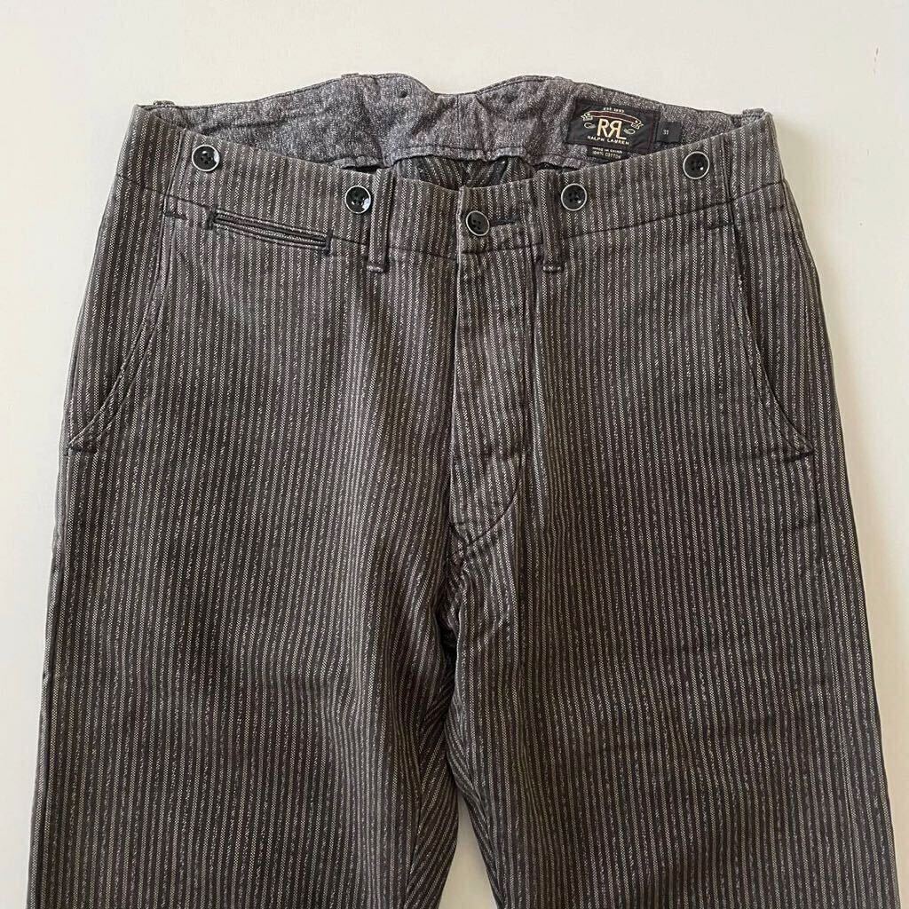 名作】RRL “Black Striped Work Trouser” 31 ブラック 名作】RRL “Black Striped Work Trouser” 31 ブラック