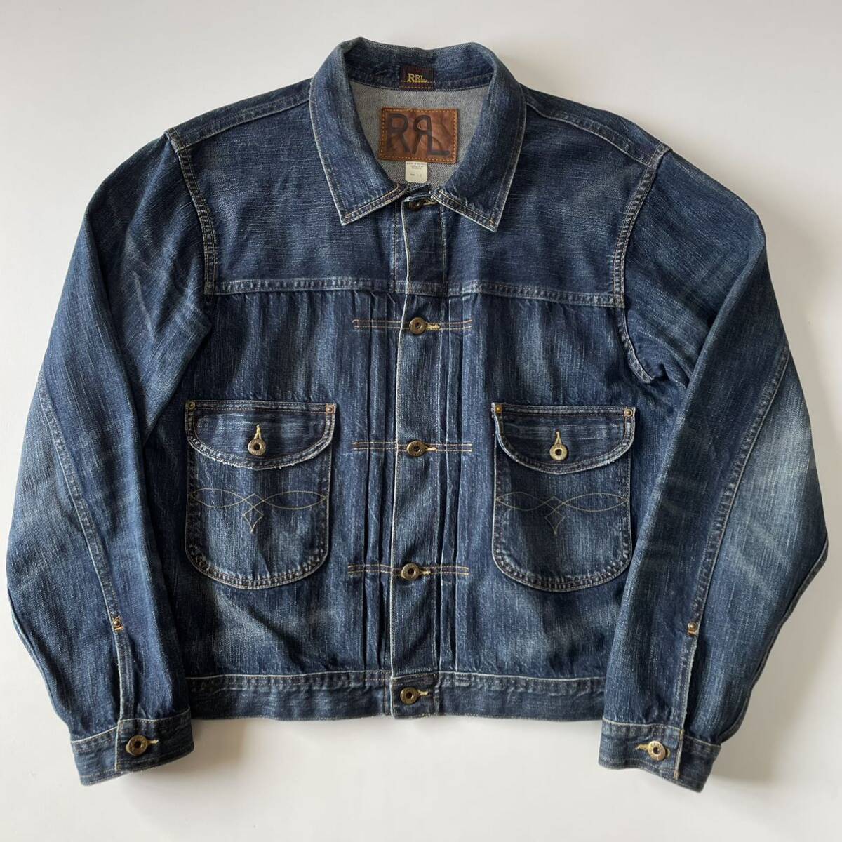 傑作】RRL “Cowboy Denim Jacket” L 101J Lee カウボーイ デニム 傑作】RRL “Cowboy Denim Jacket” L 101J Lee カウボーイ デニム