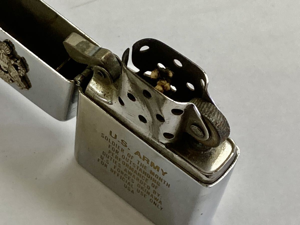 TH ジッポー ZIPPO U.S ARMY ライター アメリカ アーミー シルバー ビンテージ 喫煙具 着火未確認 ジャンク_画像7