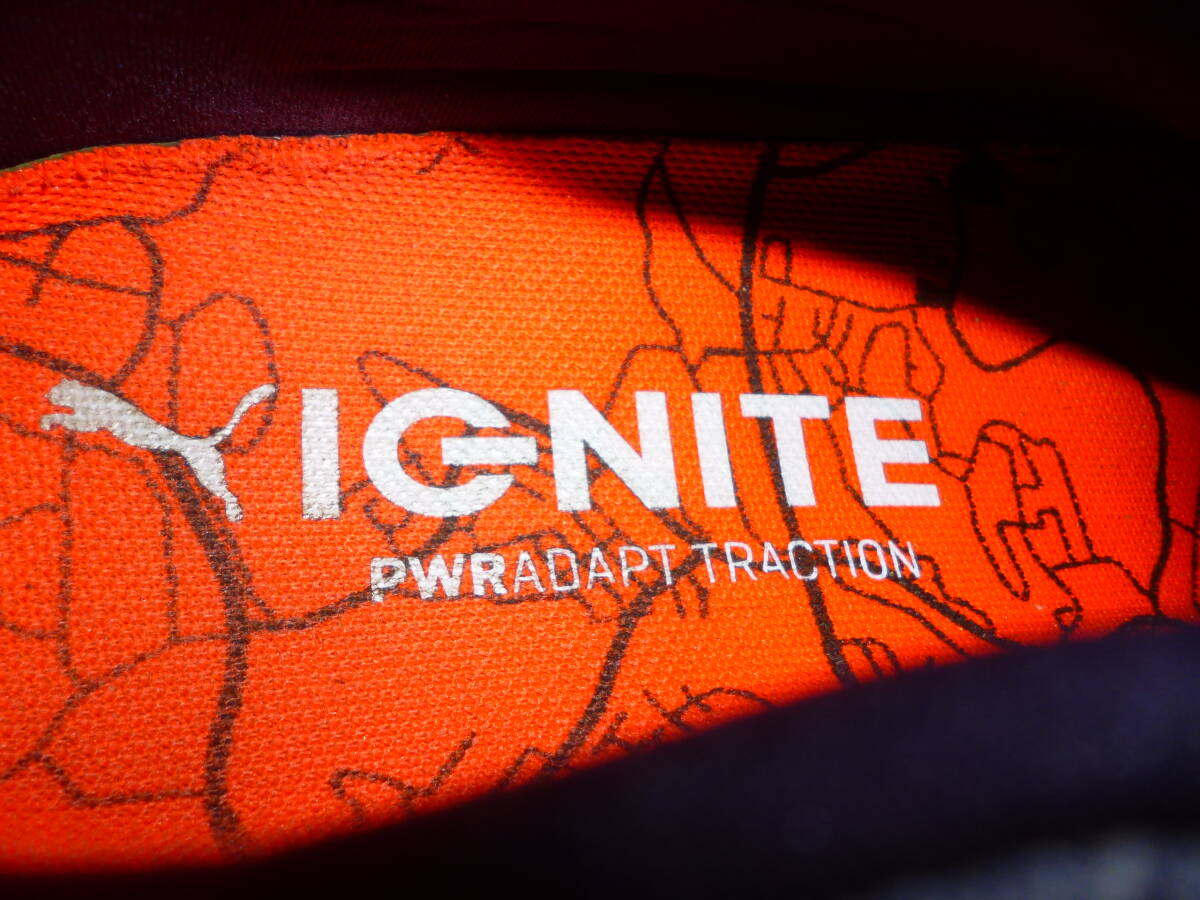 即・送料込★Puma プーマ★難ありディスク不良・IGNITE イグナイト PWRADAPT パワーアダプト ディスク ソフトスパイク メンズ★実寸約26㎝