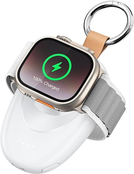  не использовался Apple Watch для зарядное устройство 1400mAh мобильный аккумулятор Apple часы портативный аккумулятор беспроводной Apple Watch белый 