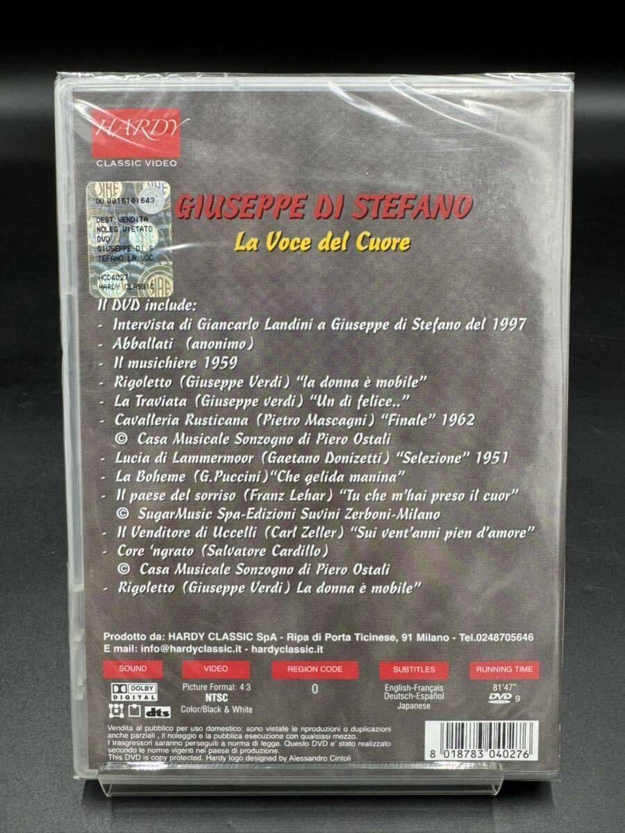 未開封 ジュゼッペ・ディ・ステファノ 心の声 DVD [動作未確認] 日本語字幕付き GIUSEPPE DI STEFANO ・ LA VOCE DEL CUORE_画像2