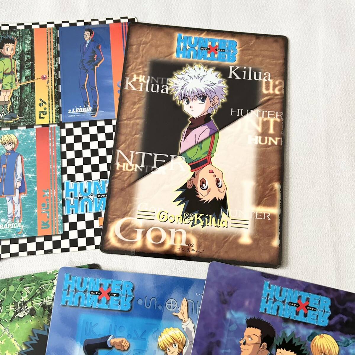 HUNTER×HUNTER ハンター×ハンター ジャンボカードダス BANDAI 1999年 キルア クラピカ ゴン 当時もの レトロ まとめ売り_画像3