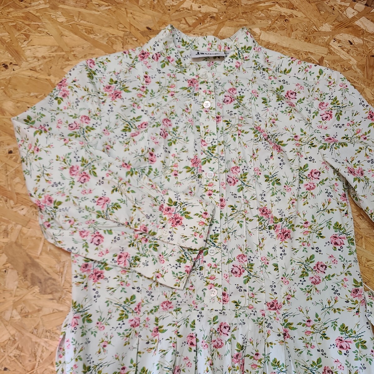 laura ashley 小花柄 ワンピース 花柄 スタンドカラー size9