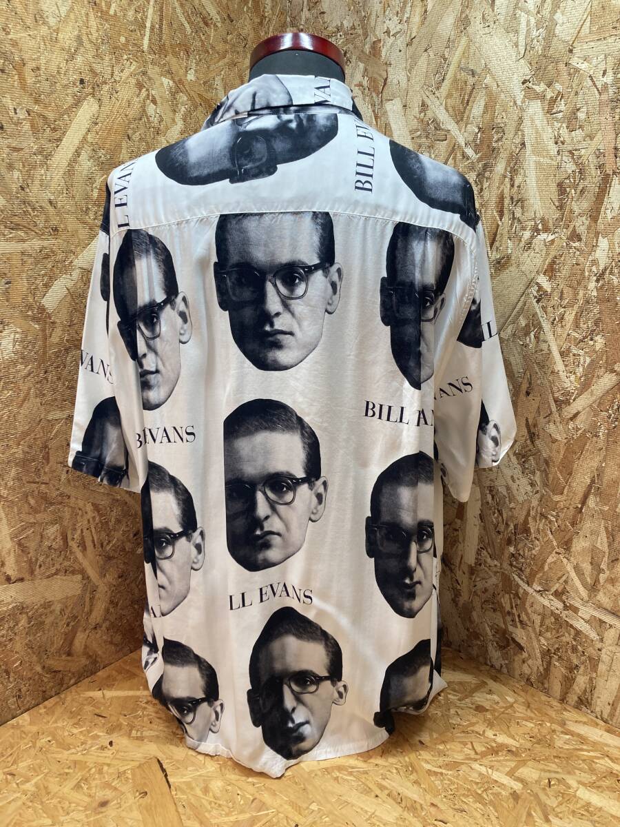 【WACKO MARIA ワコマリア × BILL EVANS】22ss S/S HAWAIIAN SHIRT TYPE-2 レーヨン アロハ 半袖シャツ WHITE 白 size XL