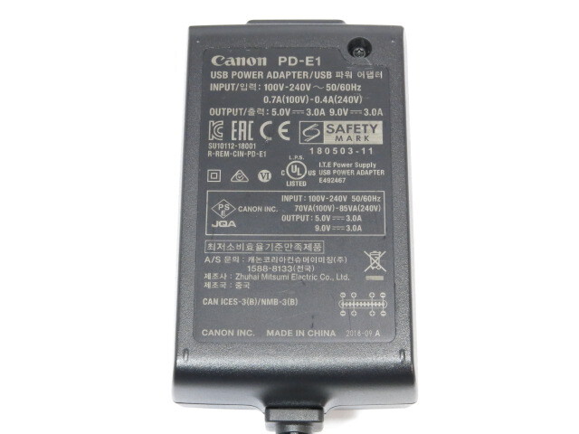 【 作動確認済 】Canon PD-E1 USB 電源アダプター キヤノン [管3020CN]_画像3
