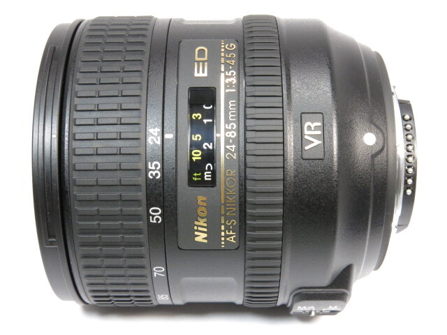 【 美品 】Nikon AF-S VR 24-85mmF3.5-4.5G レンズ ニコン・HB-63純正フード・ポーチ・説明書付き [管NI3050]_画像2