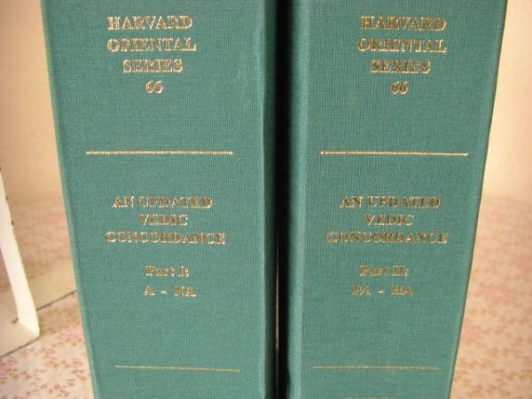 洋書 An updated Vedic concordance : Maurice Bloomfield's A Vedic concordance2冊揃 モーリス・ブルームフィールド ヴェーダ語の一致C2の画像2