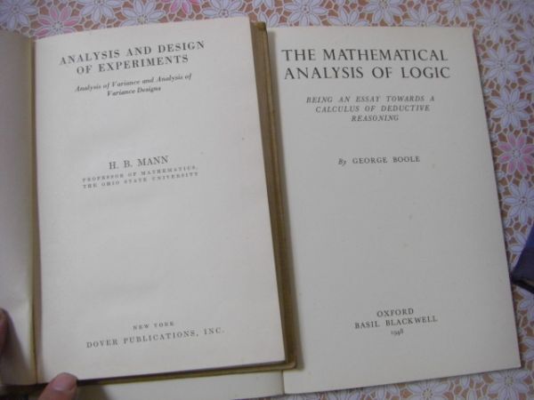 洋書 数理分析 12冊 Mathematical Analysis、Matrix Analysis、The Analysis of Variance、The Mathematics of Crcuit Analysis 他 D33の画像4